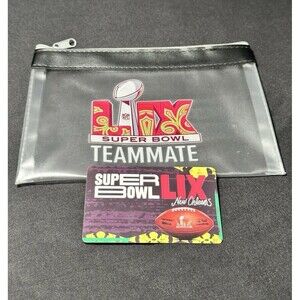 NFL 2025 LIX Super Bowl Clear Bag SWAG Football New Orleans Courtyard Souvenir